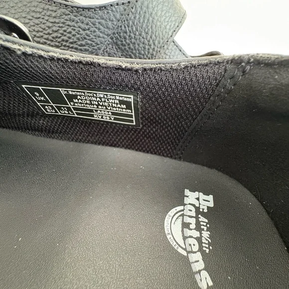 New Dr. Martens Black Leather Mary Jane Platform Shoes Women’s 11 - Picture 13 of 14